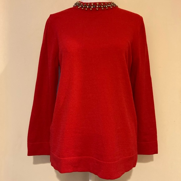 Ann Taylor Holiday Sparkle Top M - Picture 2 of 11